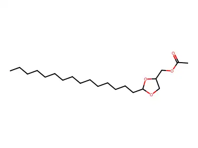 2-Pentadecyl-1,3-dioxolane-4-methanol acetate structure