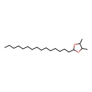 4,5-Dimethyl-2-pentadecyl-1,3-dioxolane structure