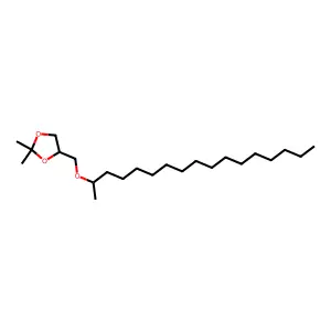 1,3-Dioxolane, 2,2-dimethyl-4-[[(1-methylhexadecyl)oxy]methyl]- structure