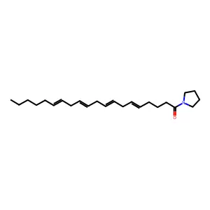 1-Pyrrolidin-1-ylicosa-5,8,11,14-tetraen-1-one structure