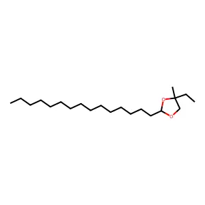 4-Ethyl-4-methyl-2-pentadecyl-1,3-dioxolane structure