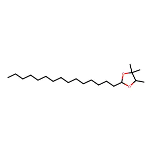 4,4,5-Trimethyl-2-pentadecyl-1,3-dioxolane structure