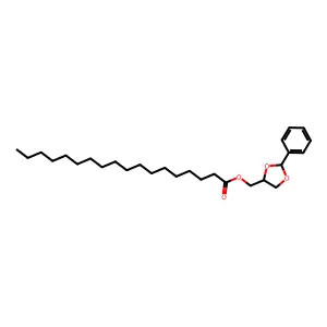 (2-Phenyl-1,3-dioxolan-4-yl)methyl octadecanoate structure
