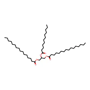 (2-Dodecanoyloxy-3-hexadecanoyloxypropyl) hexadecanoate structure