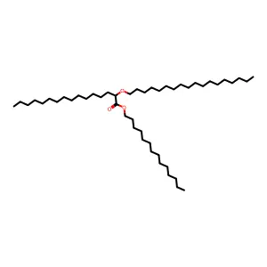 Hexadecanoic acid, 2-(octadecyloxy)-, tetradecyl ester structure