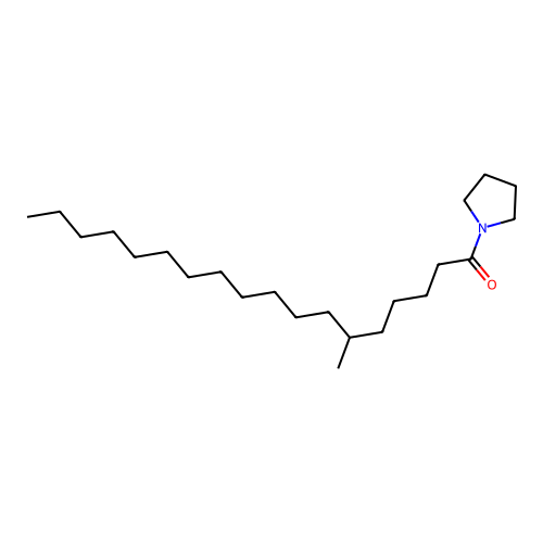 Pyrrolidine, 1-(6-methyl-1-oxooctadecyl)- structure