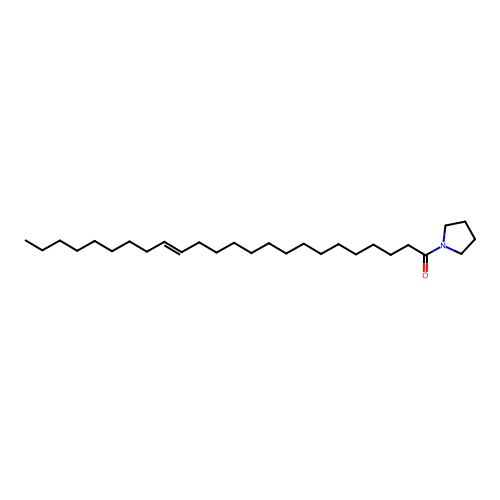Pyrrolidine, 1-(1-oxo-15-tetracosenyl)- structure