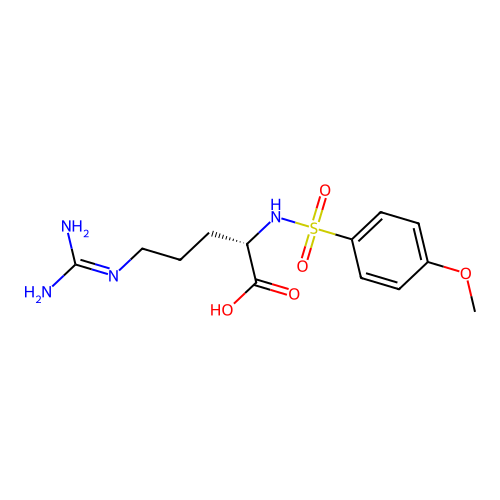 N2-[(4-Methoxyphenyl)sulfonyl]-L-arginine structure