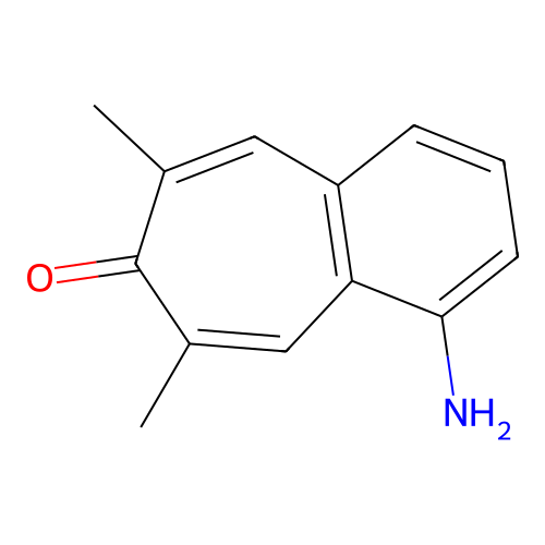 1-Amino-6,8-dimethyl-7h-benzo[7]annulen-7-one structure