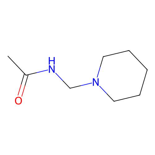 N-(piperidin-1-ylmethyl)acetamide structure