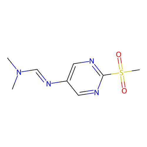 N,N-Dimethyl-N'-(2-(methylsulfonyl)pyrimidin-5-YL)formimidamide structure