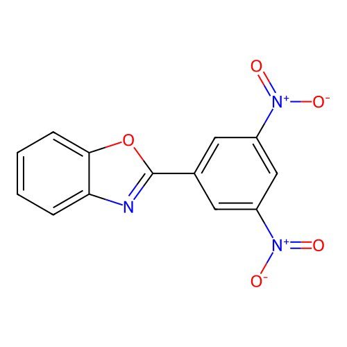 2-(3,5-Dinitrophenyl)-1,3-benzoxazole structure