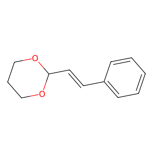 2-(2-Phenylethenyl)-1,3-dioxane structure