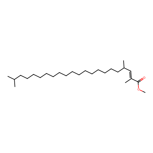 2-Docosenoic acid, 2,4,21-trimethyl-, methyl ester, (E)- structure