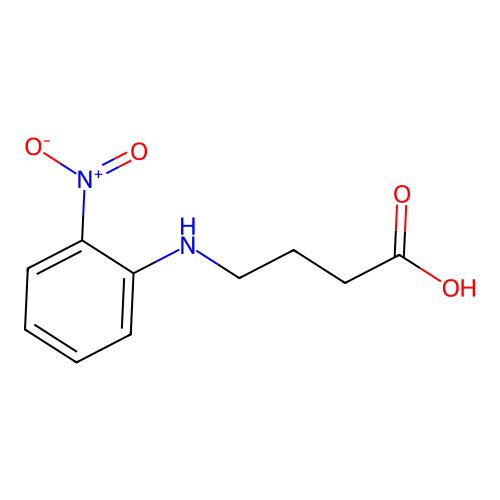 4-[(2-nitrophenyl)amino]butanoic Acid structure