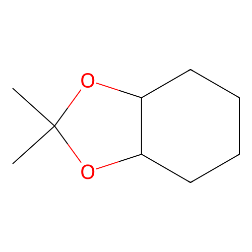 1,3-Benzodioxole, hexahydro-2,2-dimethyl- structure