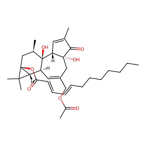 12-Deoxy-phorbol-13-dodecdienoate-20-acetate structure