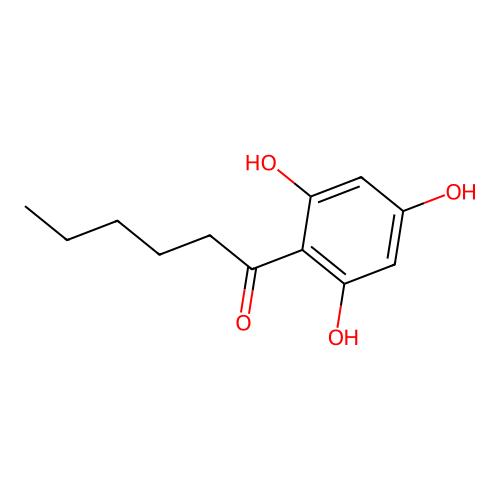 1-(2,4,6-Trihydroxyphenyl)hexan-1-one structure