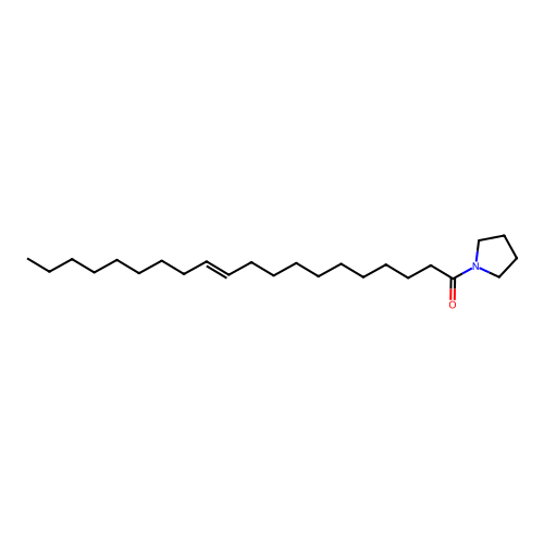 Pyrrolidine, 1-(1-oxo-11-eicosenyl)- structure