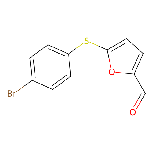 5-[(4-Bromophenyl)sulfanyl]-2-furaldehyde structure