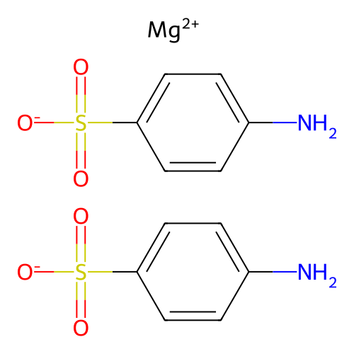 Magnesium disulphanilate structure
