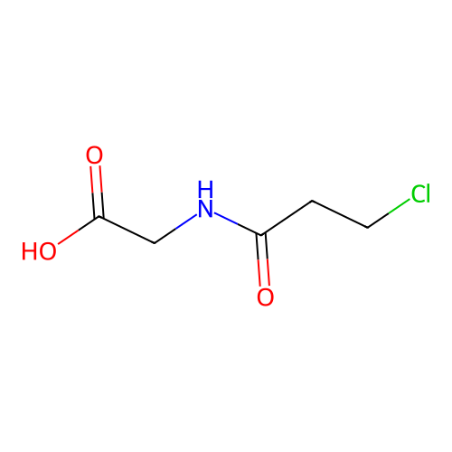 2-(3-Chloropropanoylamino)acetic acid structure
