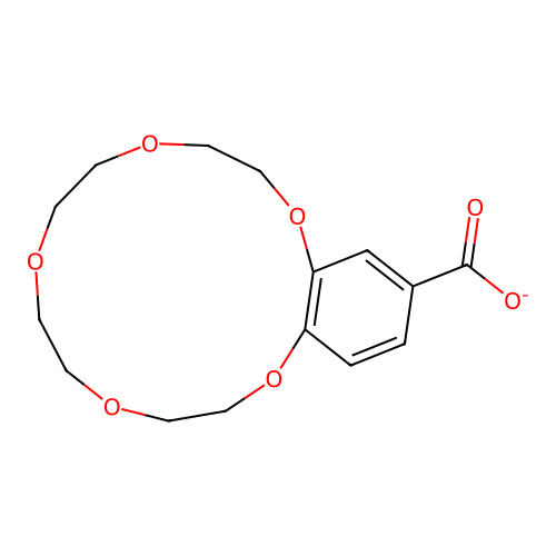 2,5,8,11,14-pentaoxabicyclo[13.4.0]nonadeca-1(15),16,18-triene-17-carboxylate structure