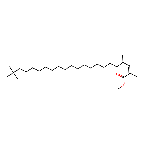 2-Docosenoic acid, 2,4,21,21-tetramethyl-, methyl ester, (Z)- structure