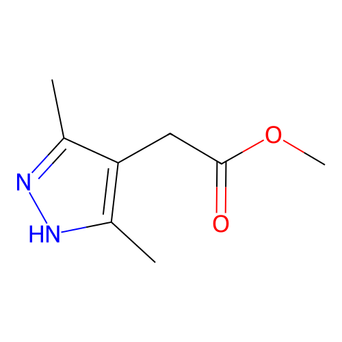 methyl 2-(3,5-dimethyl-1H-pyrazol-4-yl)acetate structure