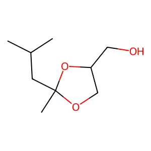 2-Isobutyl-2-methyl-1,3-dioxolane-4-methanol structure