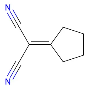 环戊叉基丙二腈 structure