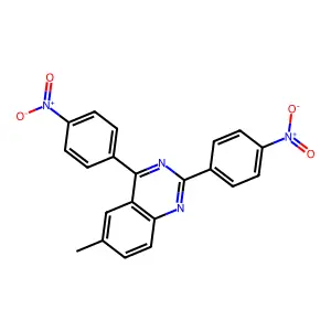 6-Methyl-2,4-bis(4-nitrophenyl)quinazoline structure