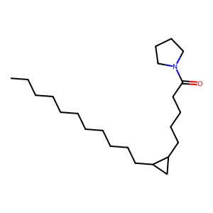 1-[5-(2-Undecylcyclopropyl)pentanoyl]pyrrolidine structure