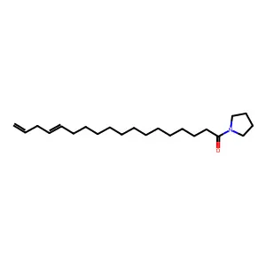 1-(1-Oxo-14,17-octadecadienyl)pyrrolidine structure