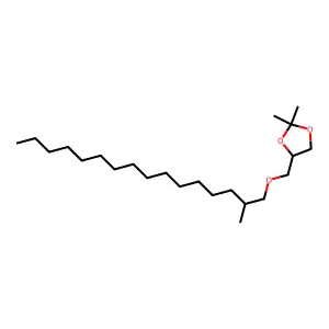 1,3-Dioxolane, 2,2-dimethyl-4-[[(2-methylhexadecyl)oxy]methyl]- structure
