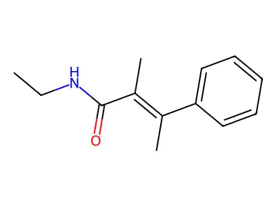 α,β-二甲基-N-乙基肉桂酰胺 structure