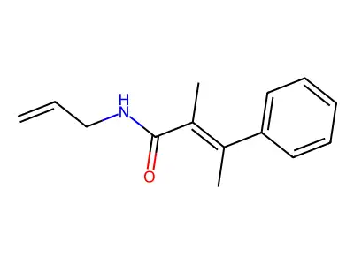 N-烯丙基-α,β-二甲基肉桂酰胺 structure