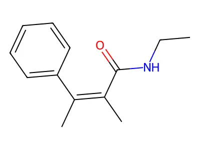 Cinnamamide, alpha,beta-dimethyl-N-ethyl-, (Z)- structure