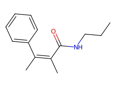Cinnamamide, alpha,beta-dimethyl-N-propyl-, (Z)- structure
