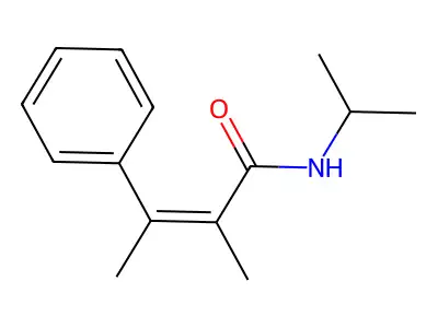 Cinnamamide, alpha,beta-dimethyl-N-isopropyl-, (Z)- structure