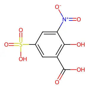 3-Nitro-5-sulphosalicylic acid structure