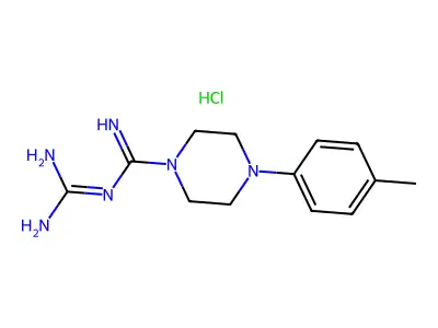 1-Piperazinecarboxamidine, N-amidino-4-(p-tolyl)-, monohydrochloride structure