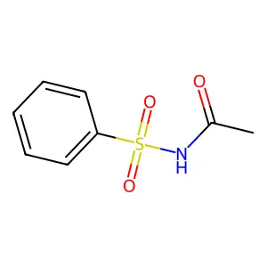 N-乙酰基苯磺酰胺 structure