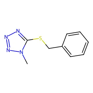 5-(benzylsulfanyl)-1-methyl-1H-tetrazole structure