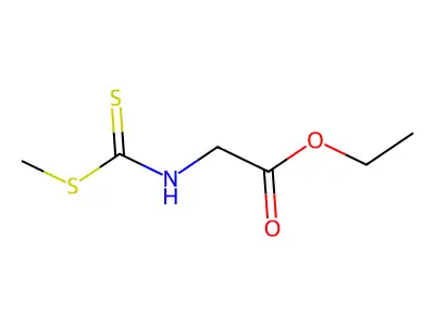 N-[(Methylthio)thioxomethyl]glycine ethyl ester structure