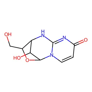 (2R)-11syn-hydroxy-3t-hydroxymethyl-2,3-dihydro-1H-2r,5c-met structure