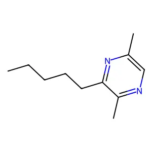 2,5-Dimethyl-3-pentylpyrazine structure
