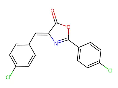 2-(4-Chlorophenyl)-4-[(4-chlorophenyl)methylidene]-1,3-oxazol-5-one structure