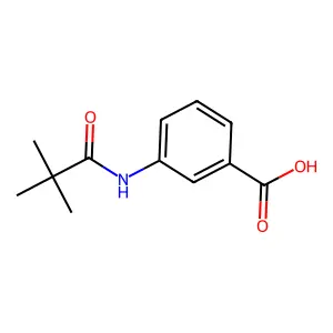 3-(2,2-Dimethylpropanamido)benzoic acid structure