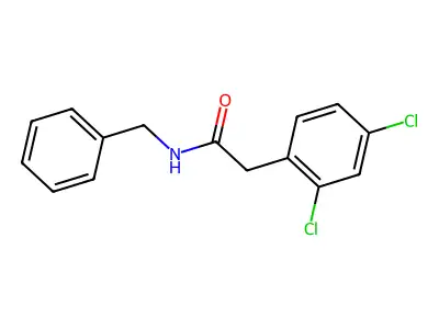 N-benzyl-2-(2,4-dichlorophenyl)acetamide structure